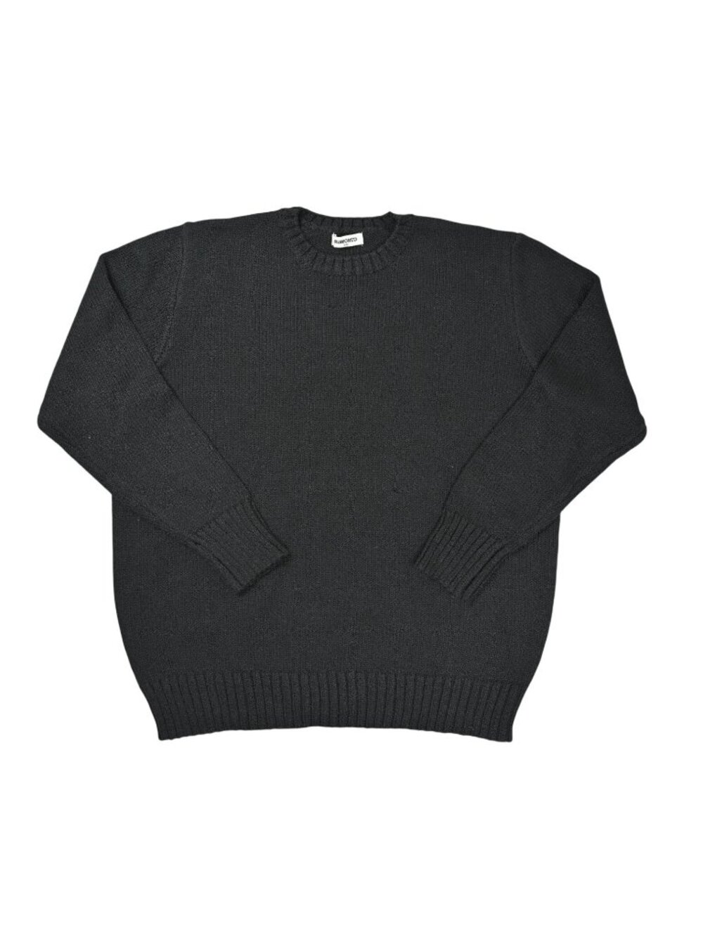 Rumored Knit Crewneck Sweater in Black